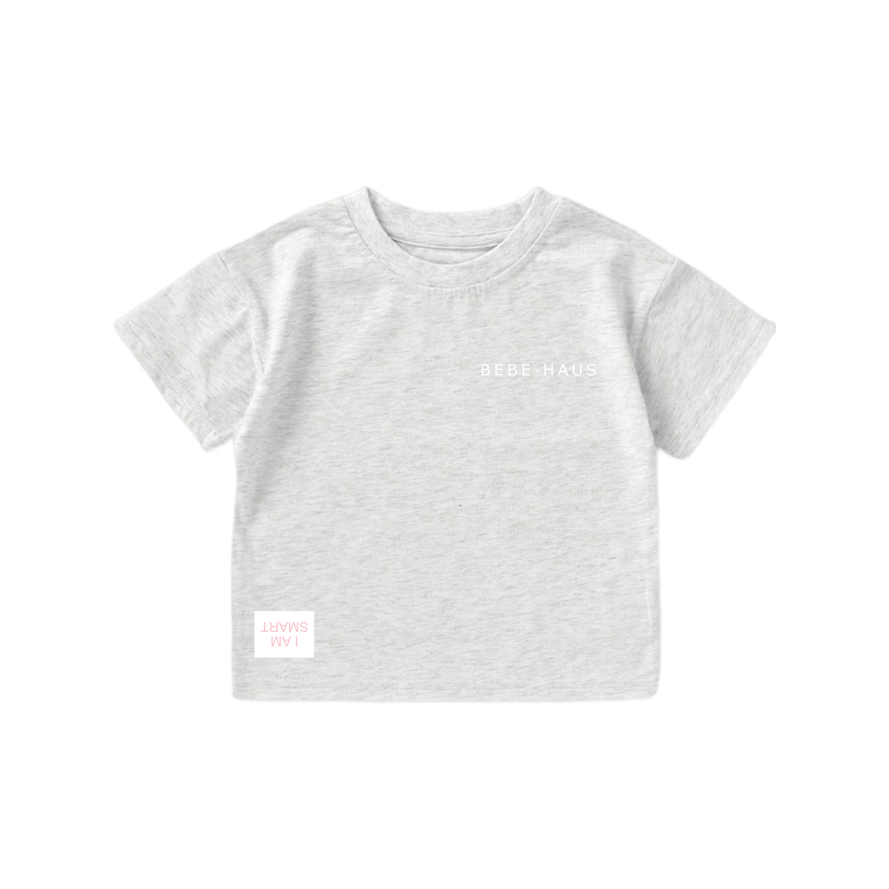 I AM SMART T-shirt - Cloud Grey (Pink Label)