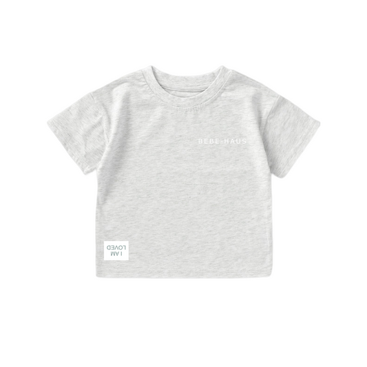 I AM LOVED T-shirt - Cloud Grey (Green Label)